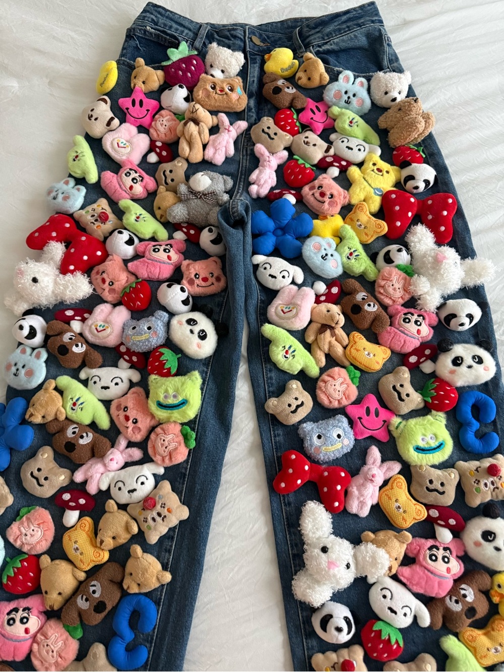 Colorful Plush Character Patch Set for Kids Toys - Multi-Color